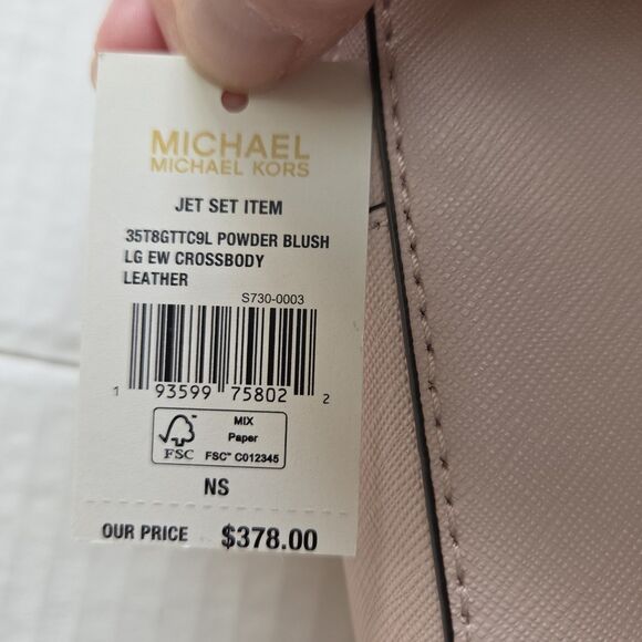 Michael Kors Jet Set Large East West Crossbody Signature Leather Bag Handbag - Picture 4 of 11